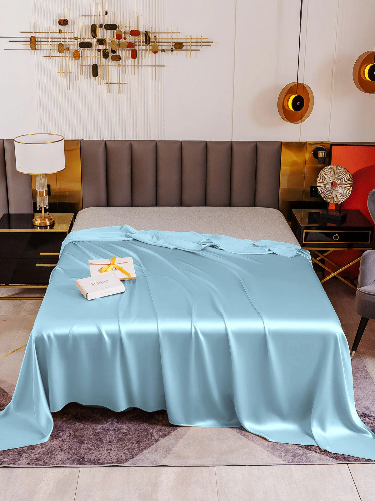 19Momme Mulberry Silk Seamless Flat Sheet - Image 46