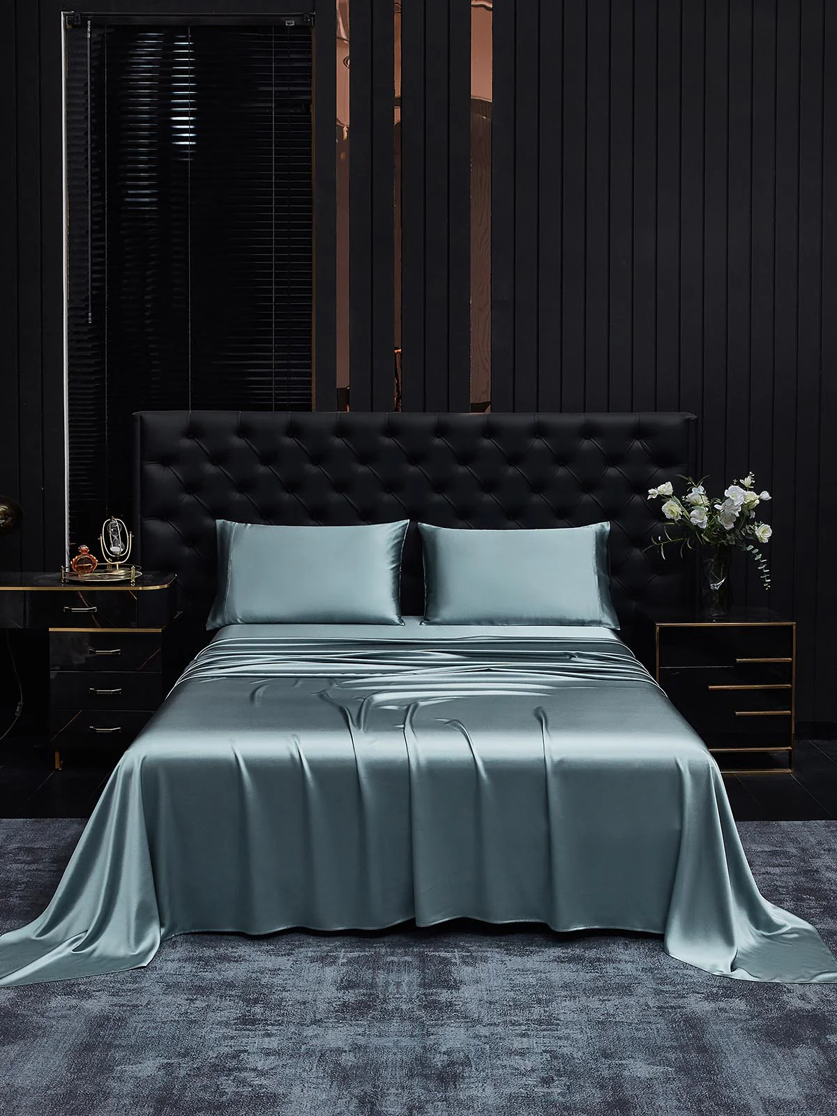 19Momme 3Pcs Silk Set Flat Sheet+2x Pillowcases - Image 31