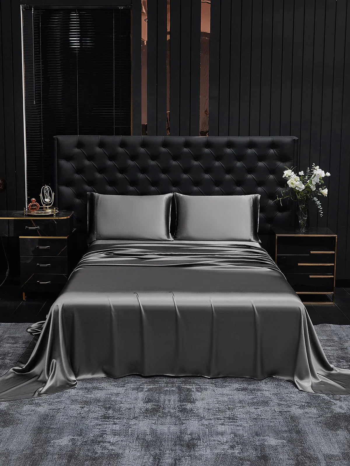 19Momme 3Pcs Silk Set Flat Sheet+2x Pillowcases - Image 90