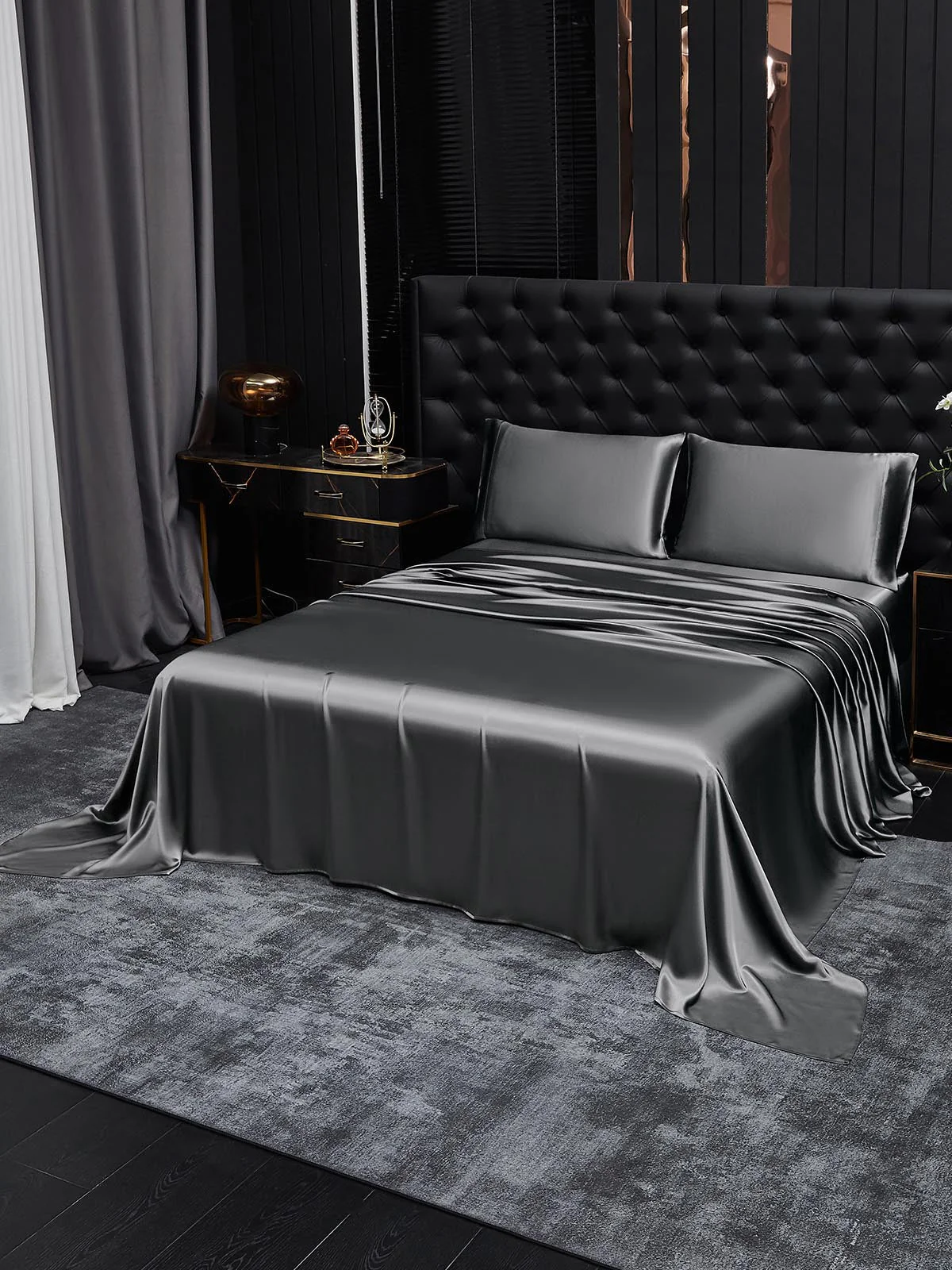 19Momme 3Pcs Silk Set Flat Sheet+2x Pillowcases - Image 91