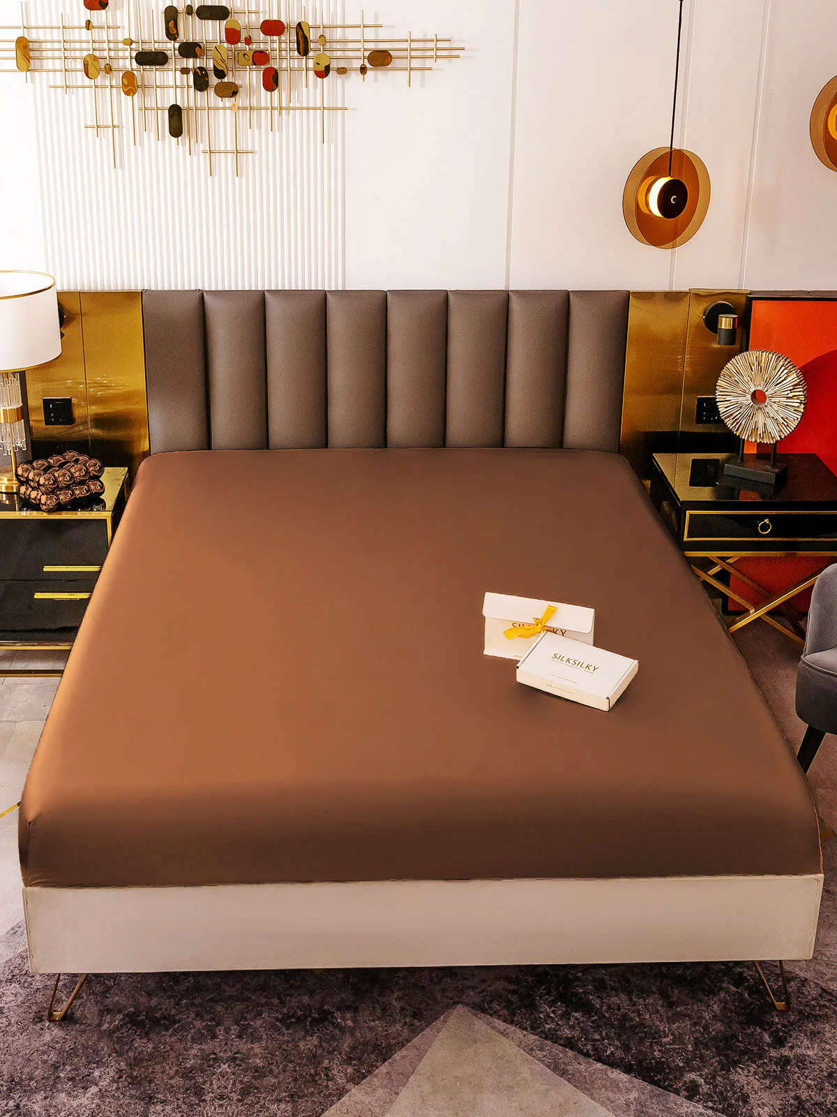 19Momme Mulberry Silk Seamless Fitted Sheet - Image 30