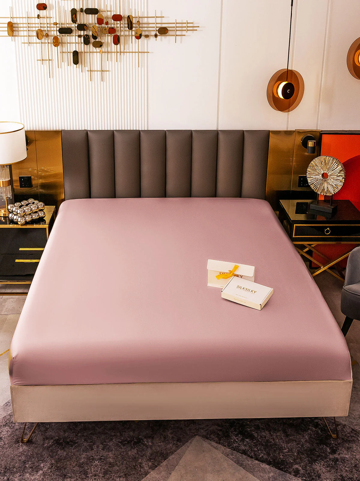 19Momme Mulberry Silk Seamless Fitted Sheet - Image 54