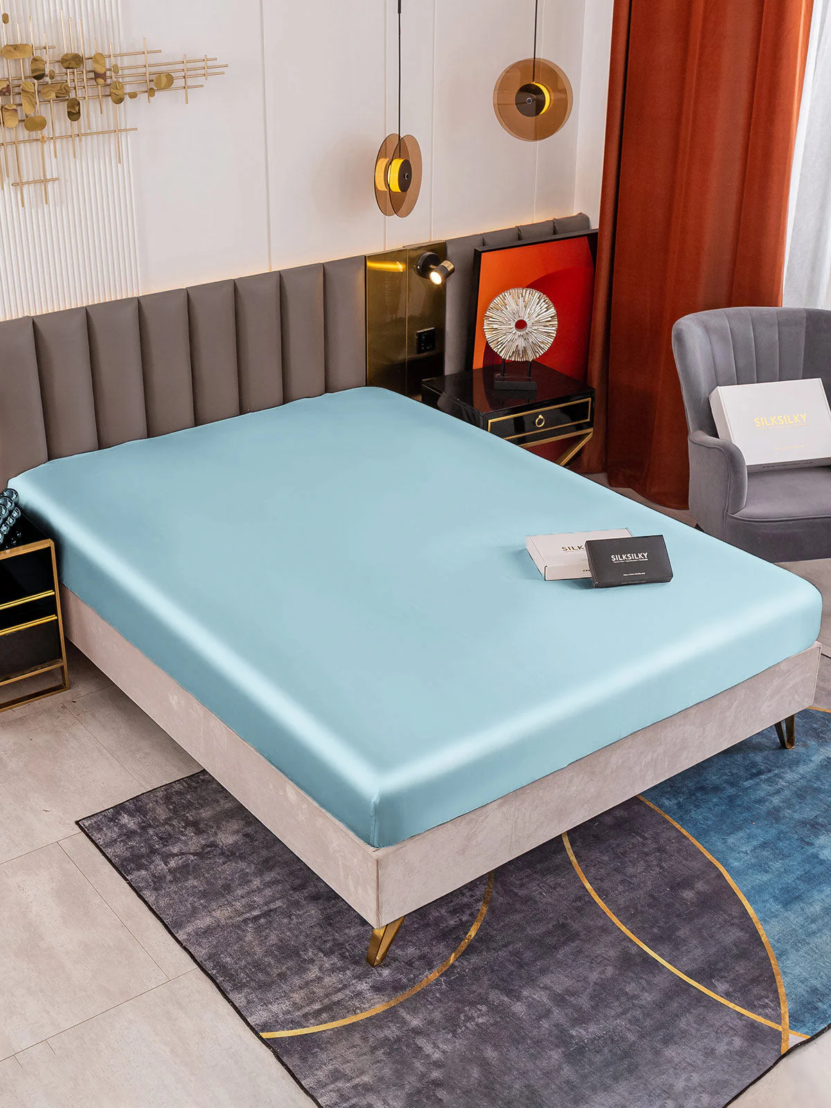 19Momme Mulberry Silk Seamless Fitted Sheet - Image 65