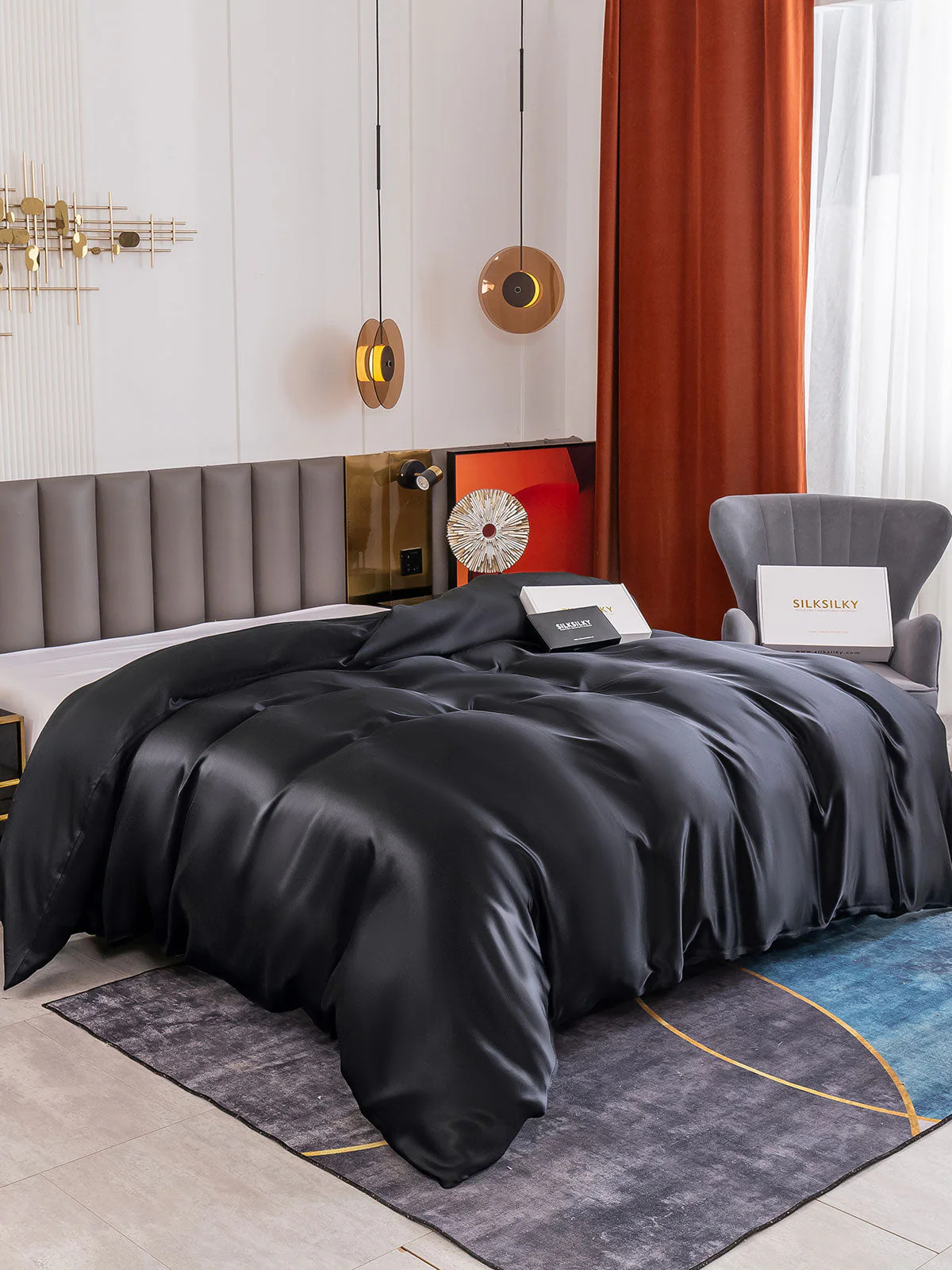 19Momme Mulberry Silk Seamless Doona Covers - Image 11