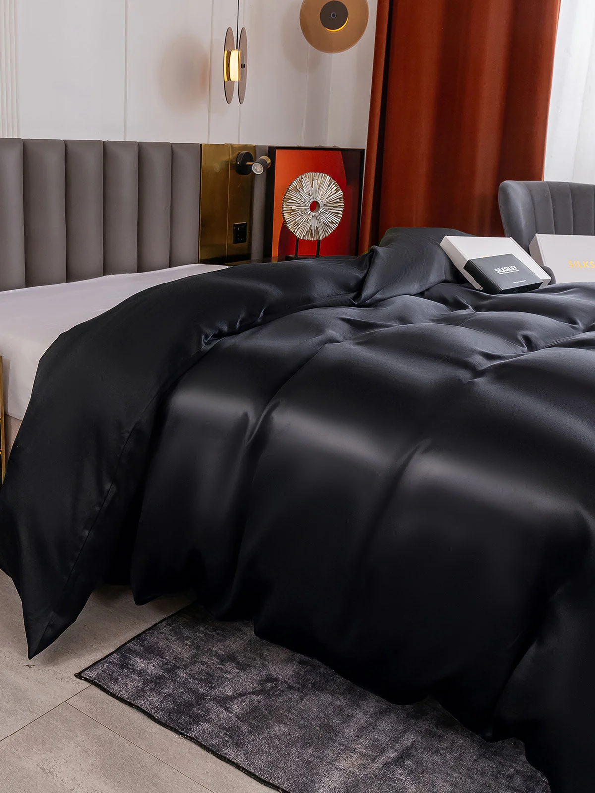 19Momme Mulberry Silk Seamless Doona Covers - Image 12