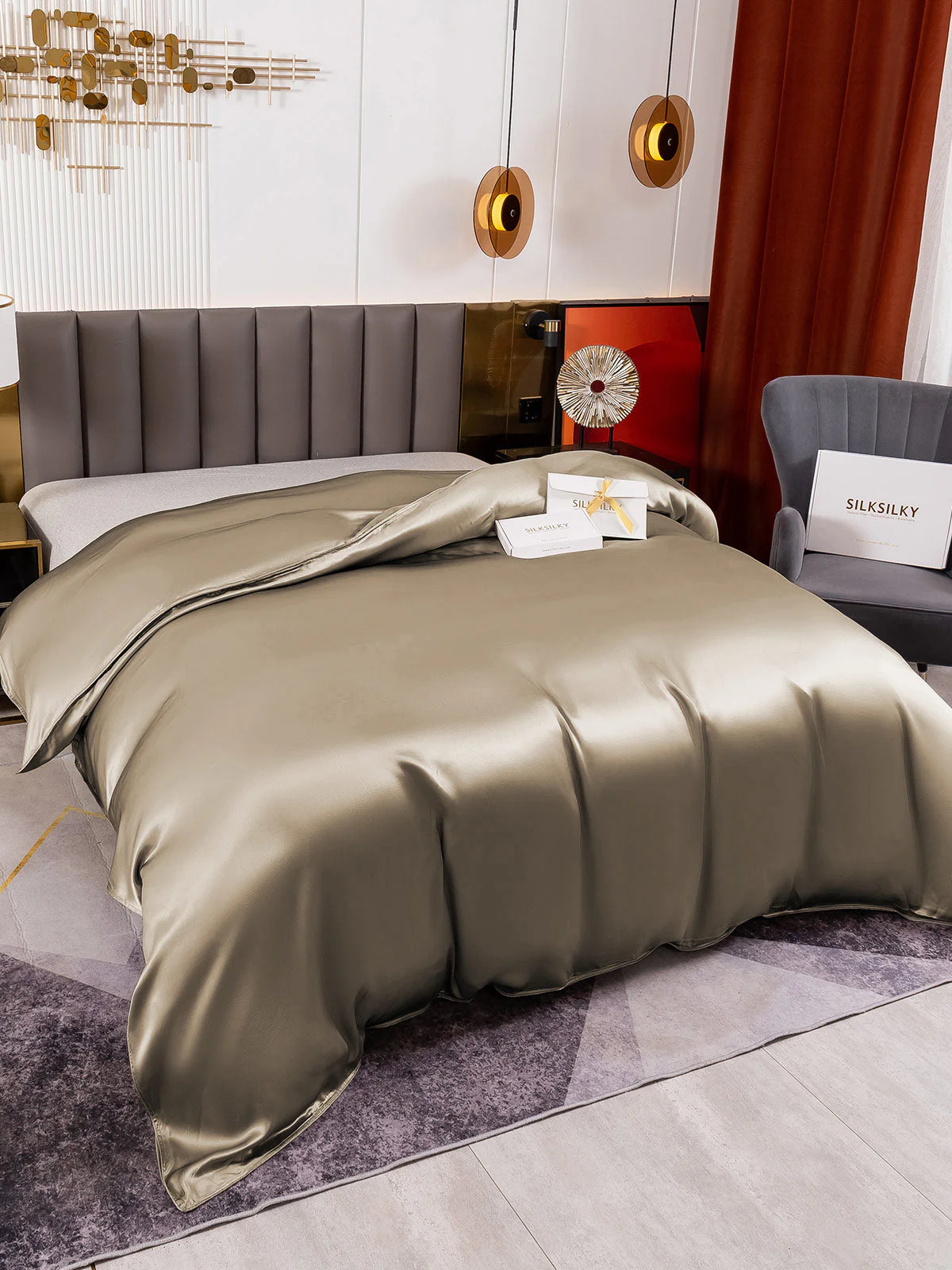 19Momme Mulberry Silk Seamless Doona Covers - Image 24