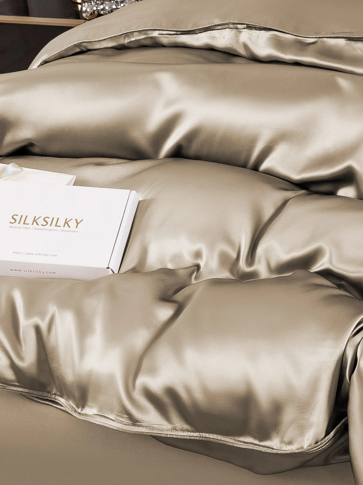 19Momme Mulberry Silk Seamless Doona Covers - Image 26
