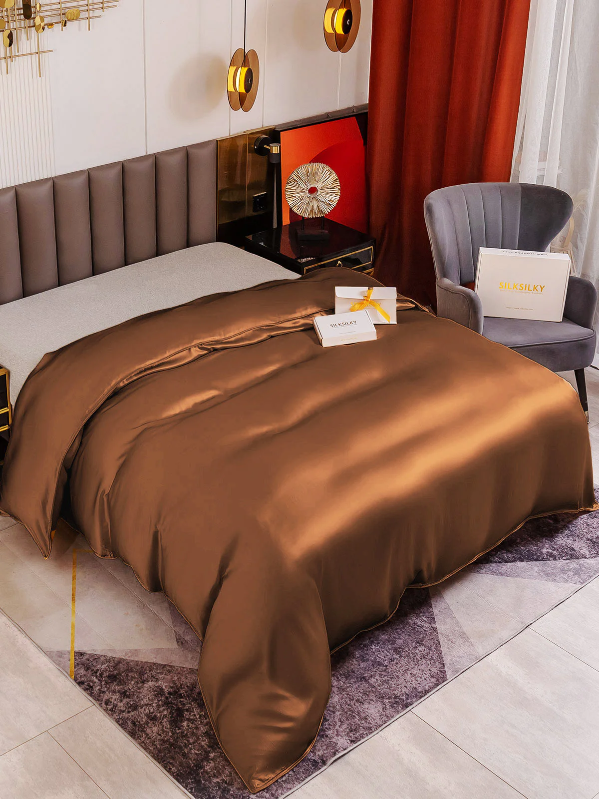 19Momme Mulberry Silk Seamless Doona Covers - Image 27