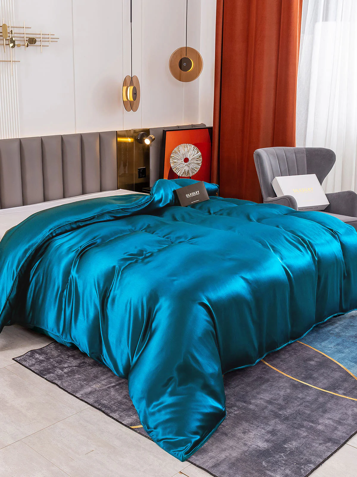 19Momme Mulberry Silk Seamless Doona Covers - Image 30