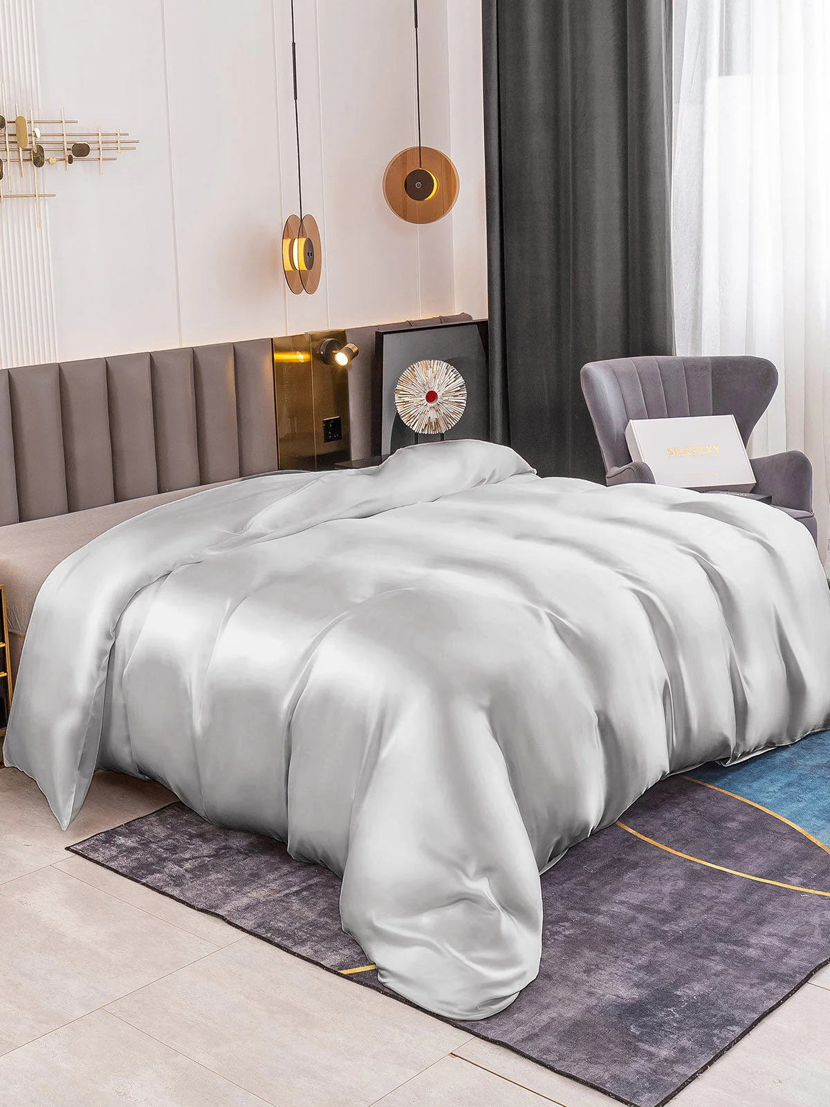19Momme Mulberry Silk Seamless Doona Covers - Image 36