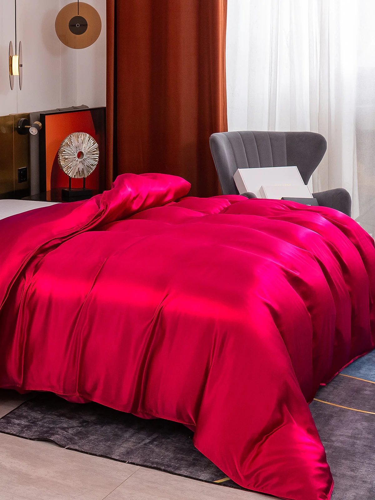 19Momme Mulberry Silk Seamless Doona Covers - Image 39