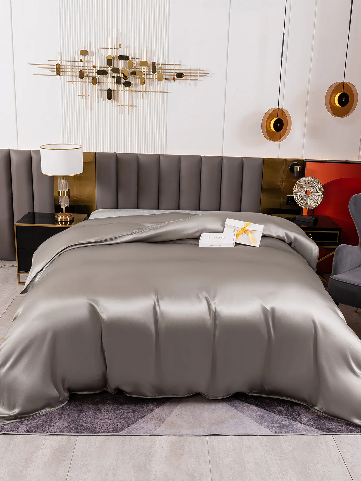 19Momme Mulberry Silk Seamless Doona Covers - Image 43