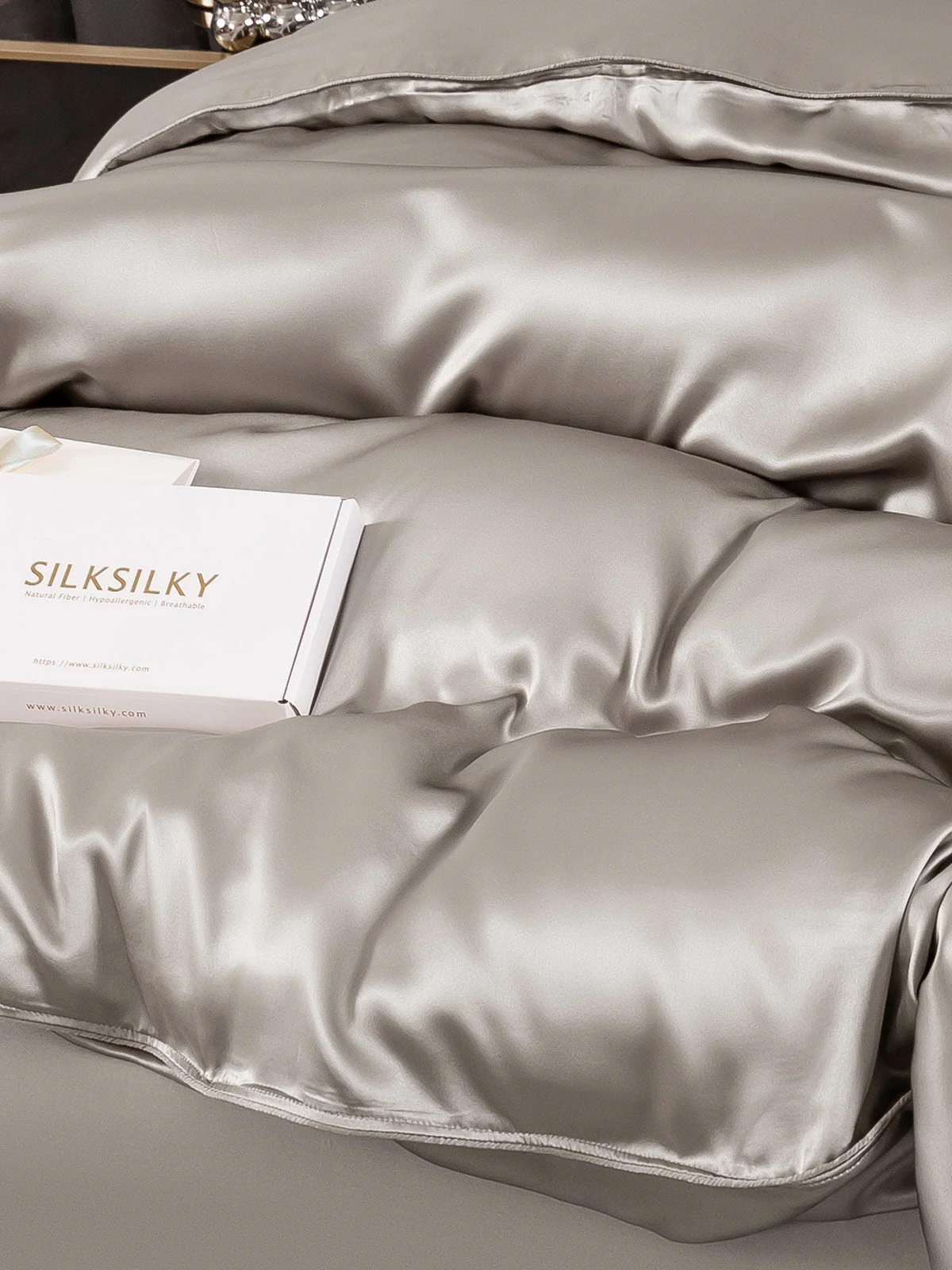19Momme Mulberry Silk Seamless Doona Covers - Image 44