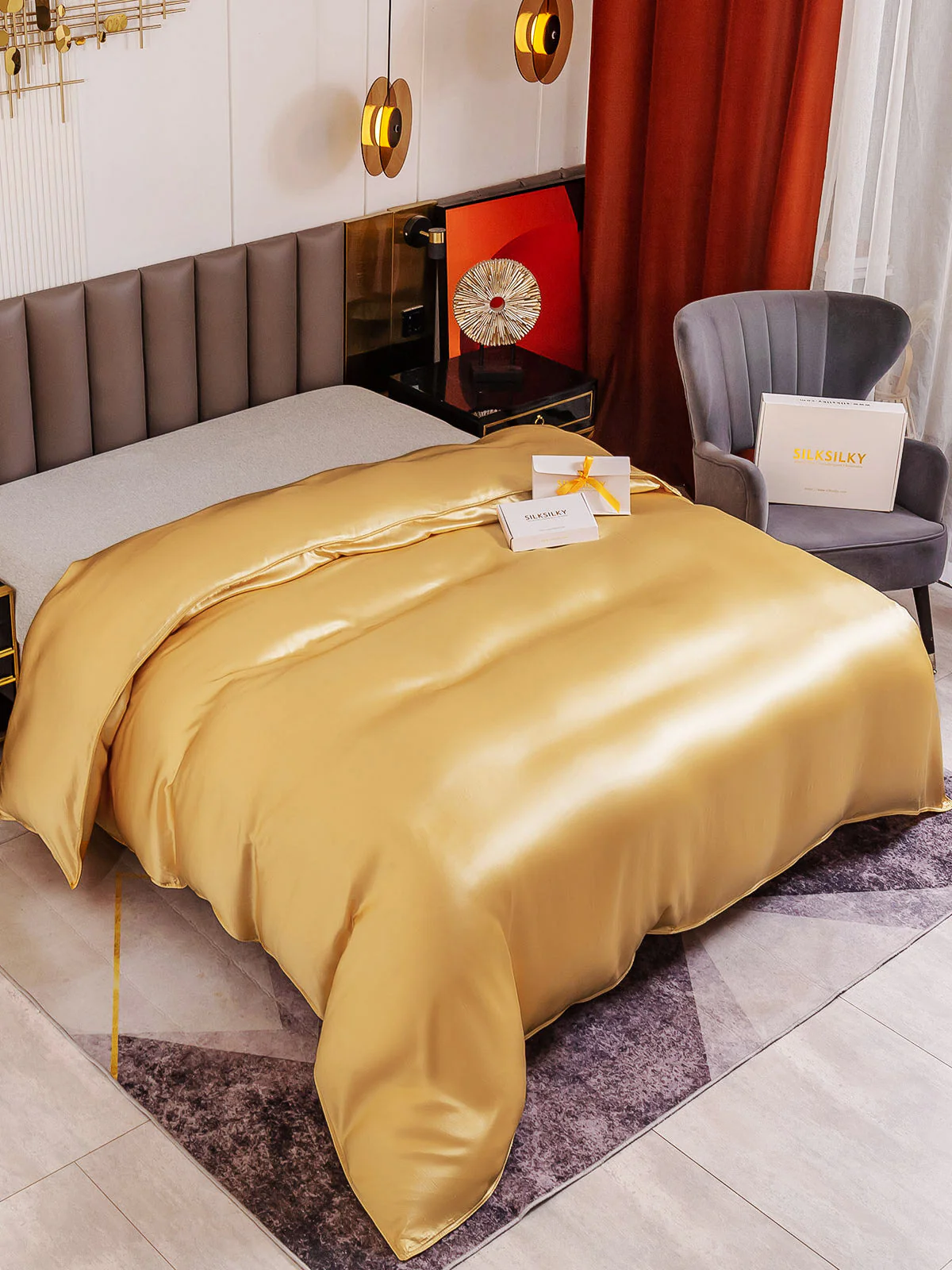 19Momme Mulberry Silk Seamless Doona Covers - Image 45