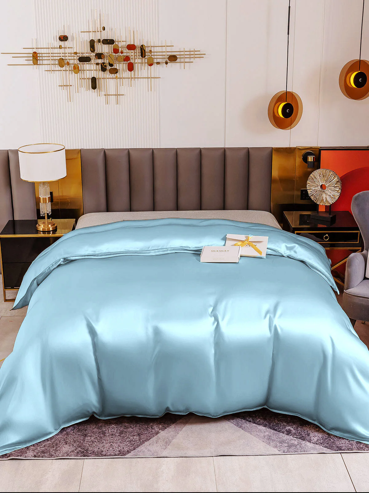 19Momme Mulberry Silk Seamless Doona Covers - Image 52