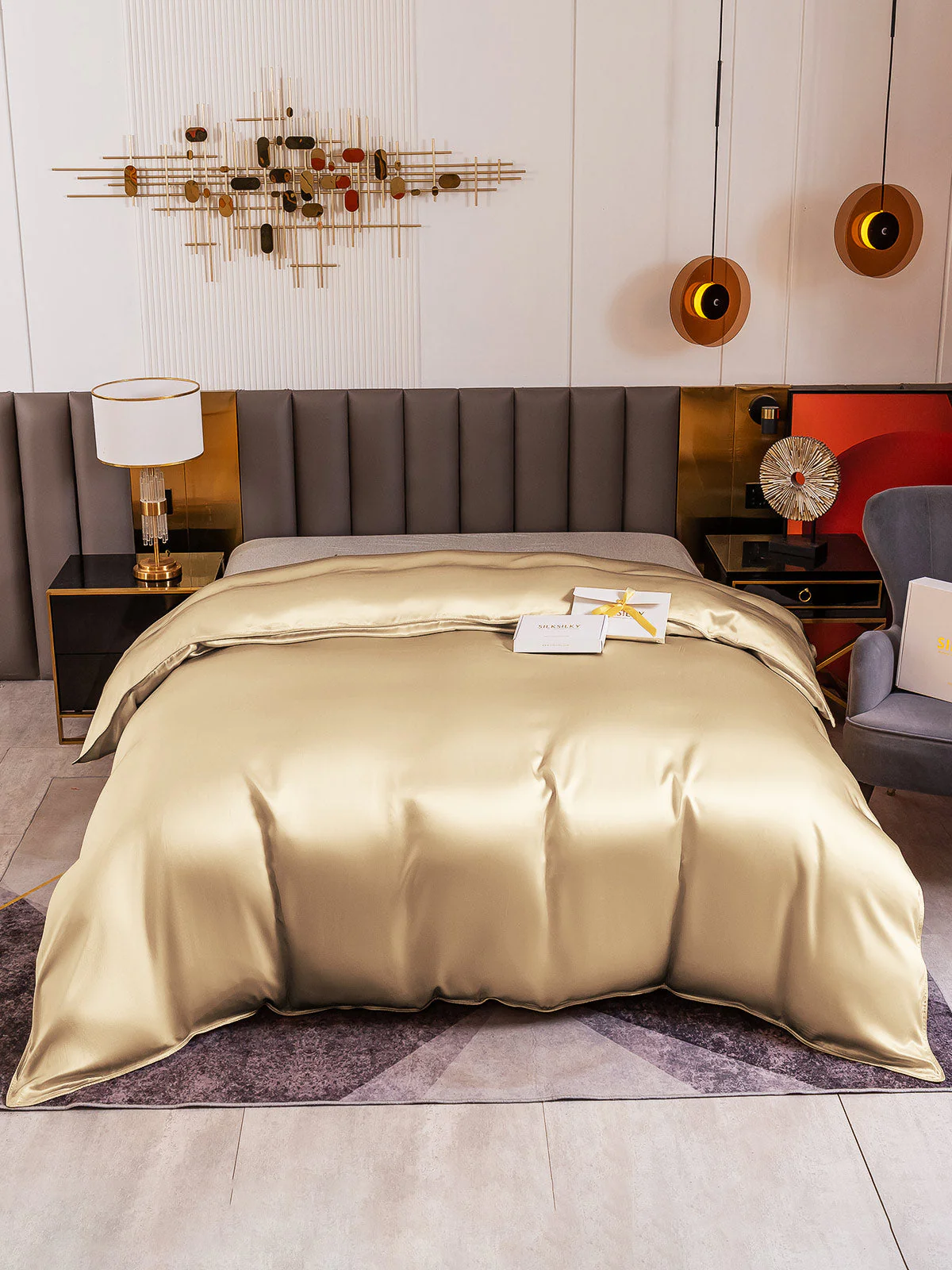 19Momme Mulberry Silk Seamless Doona Covers - Image 55