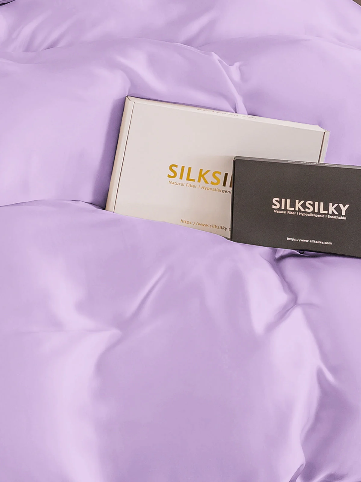 19Momme Mulberry Silk Seamless Doona Covers - Image 59