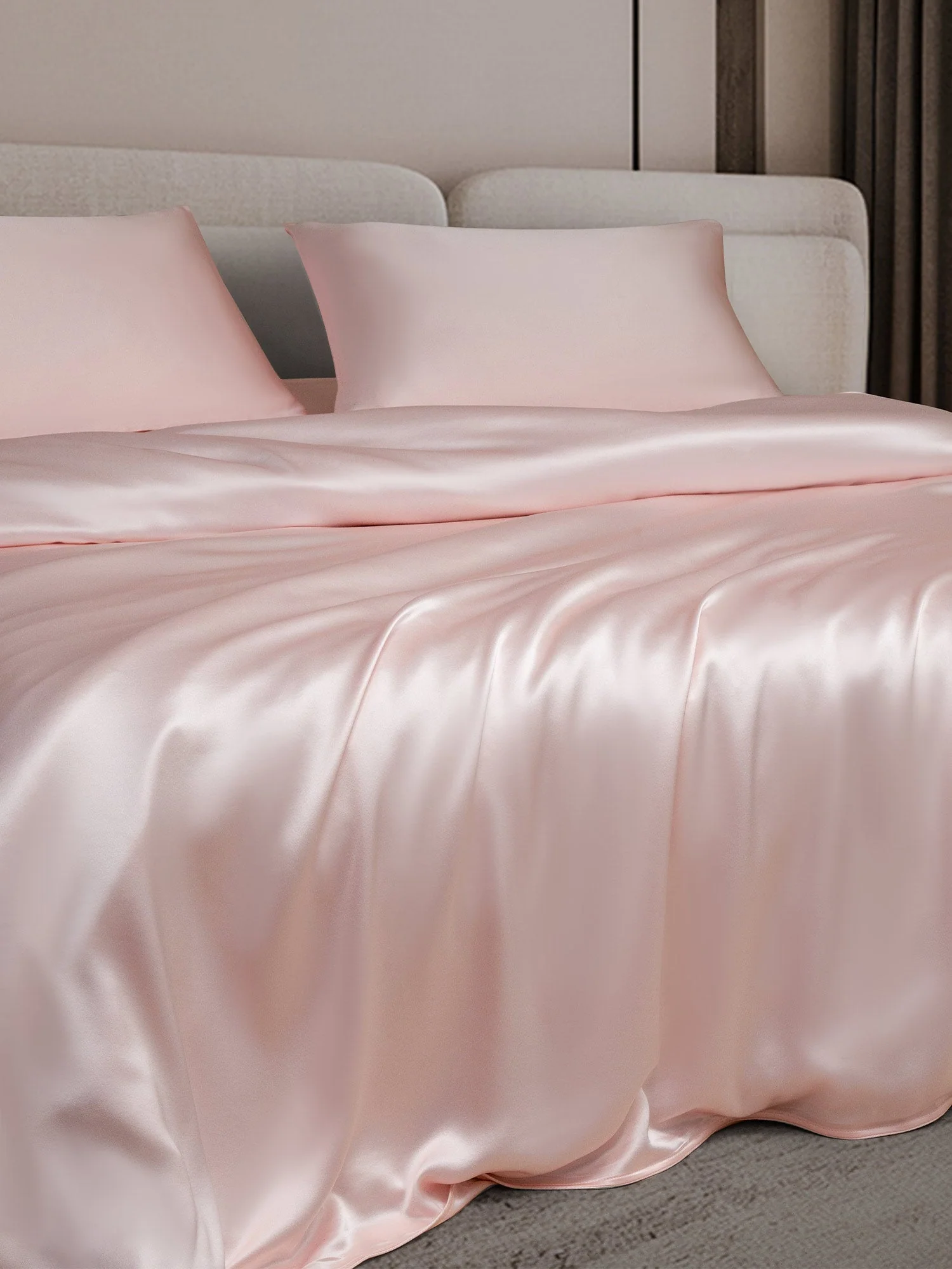 19Momme 3Pcs Silk Set Doona Cover+2x Pillowcases - Image 3