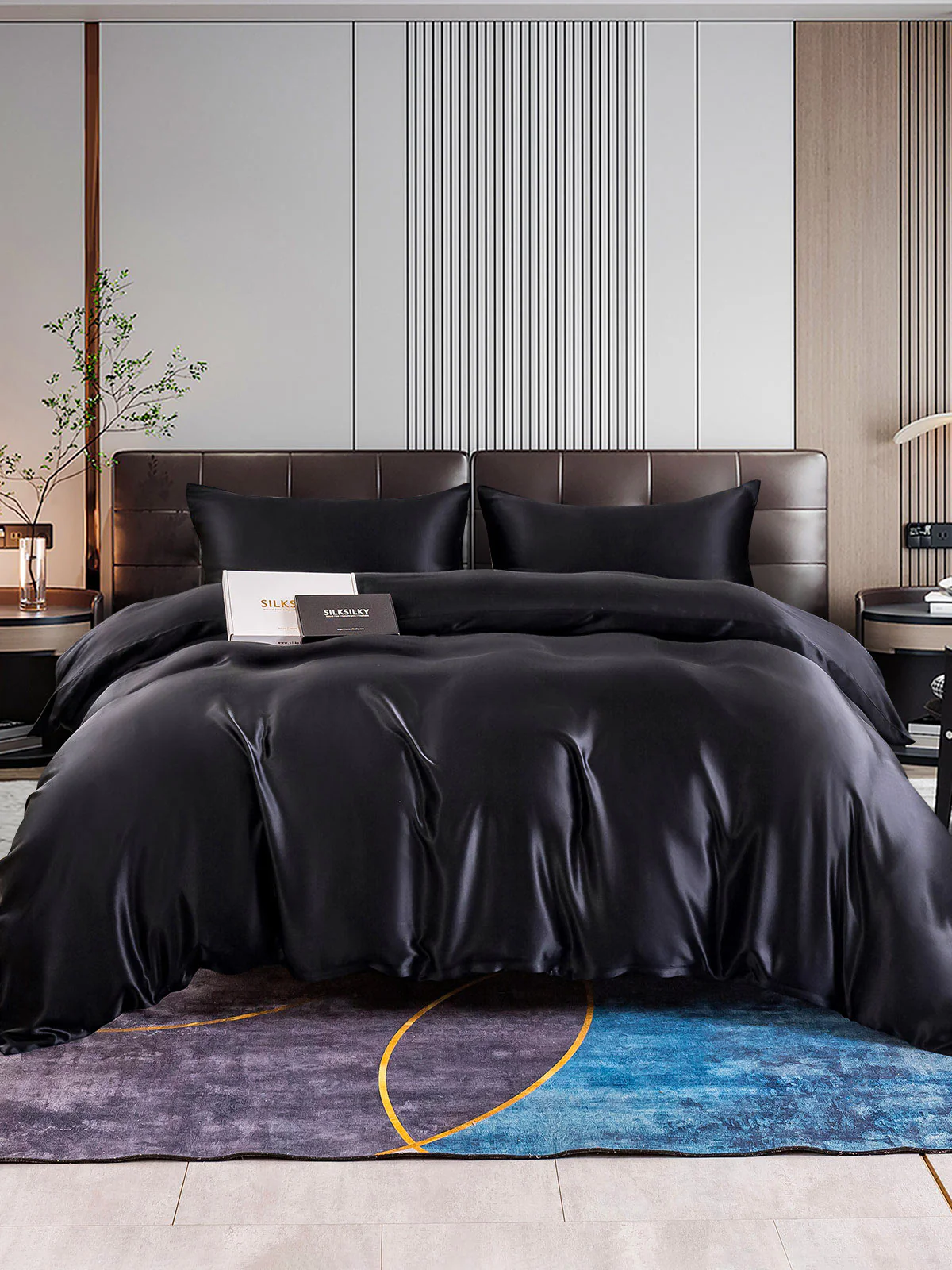22Momme 3Pcs Silk Set Doona Cover+2x Pillowcases - Image 11