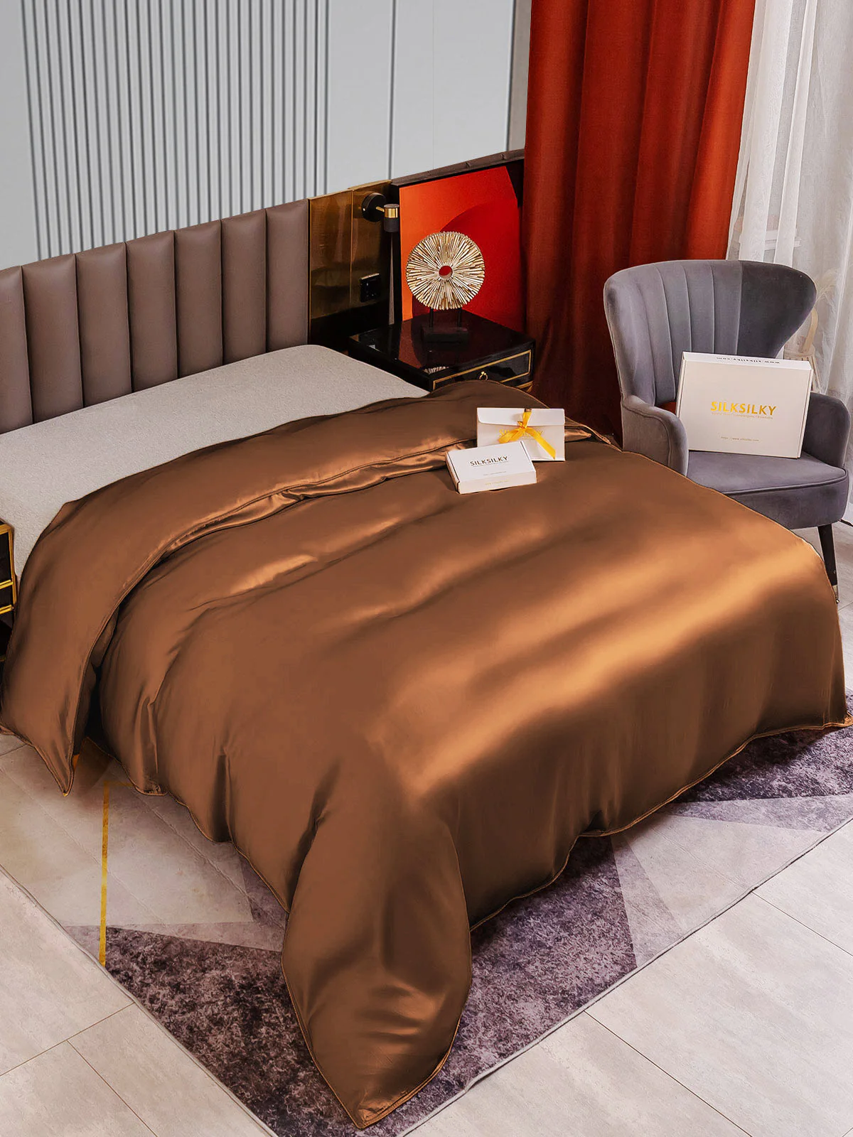 22Momme Mulberry Silk Seamless Doona Covers - Image 10