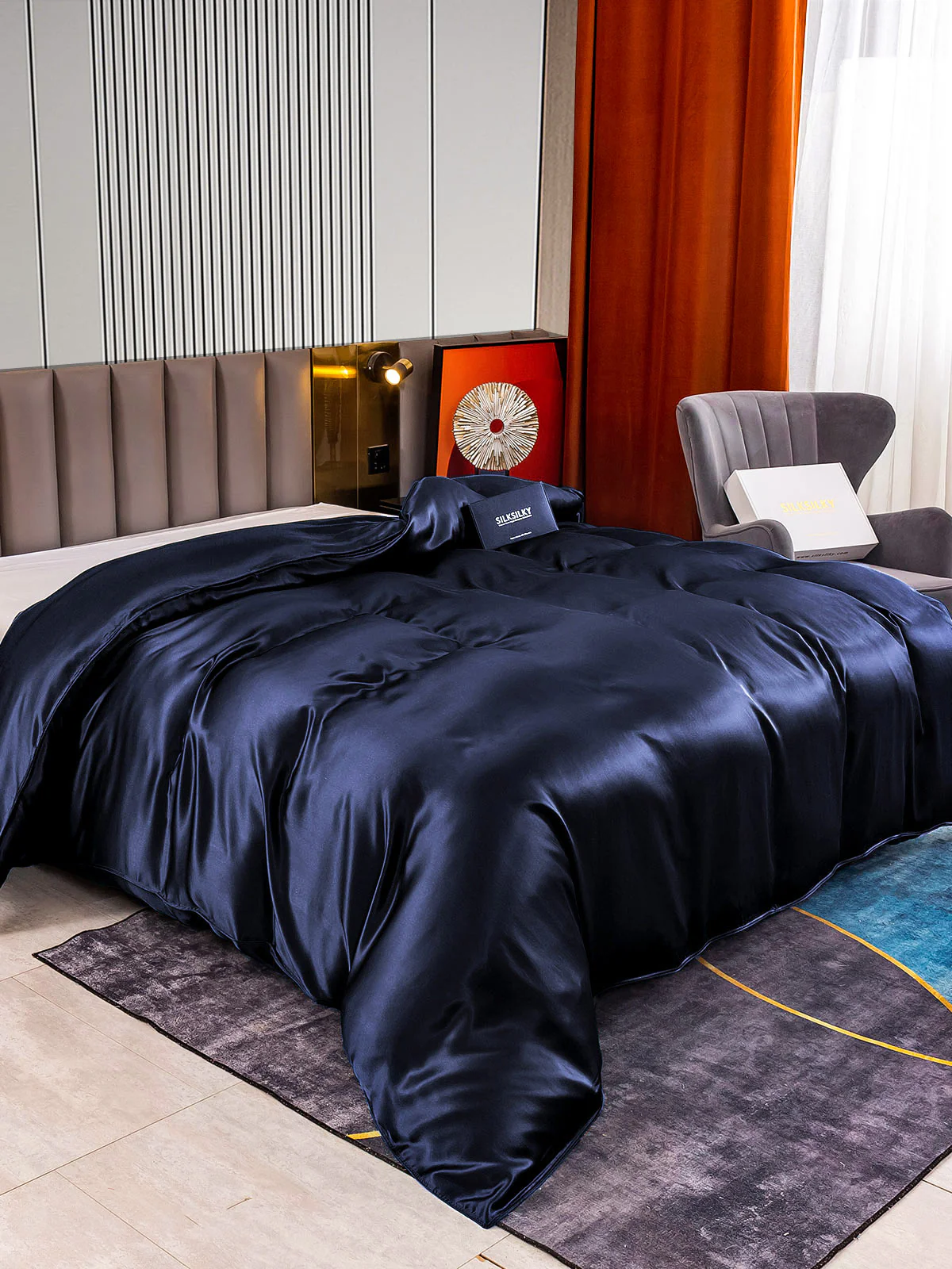 22Momme Mulberry Silk Seamless Doona Covers - Image 13