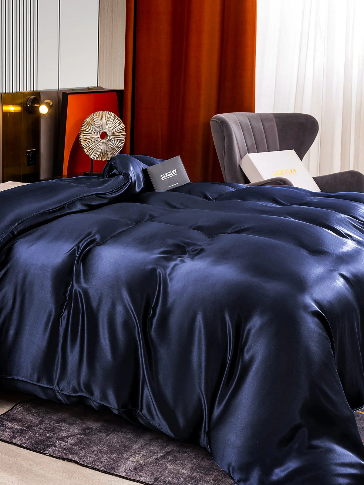 22Momme Mulberry Silk Seamless Doona Covers - Image 15