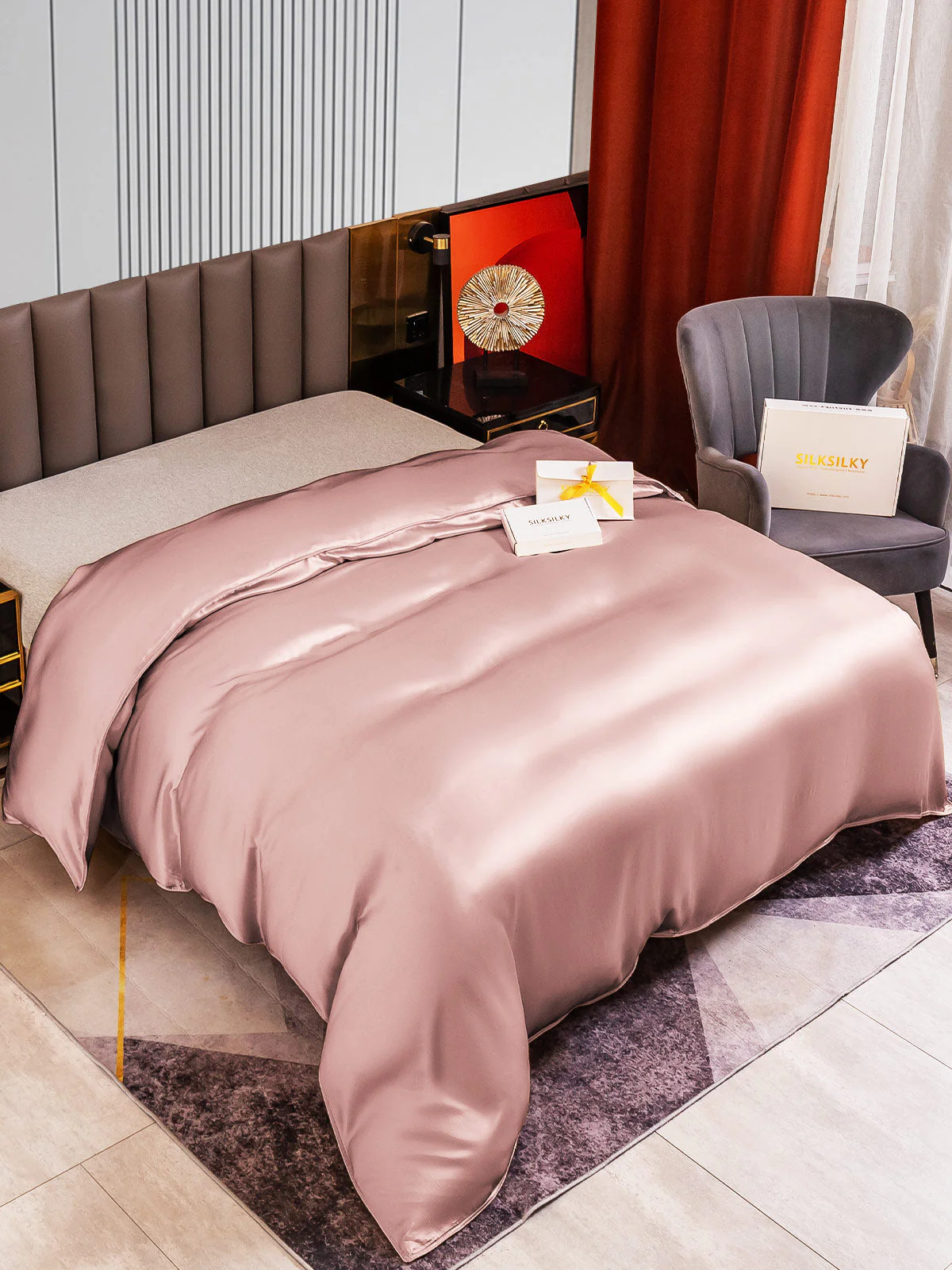 22Momme Mulberry Silk Seamless Doona Covers - Image 18