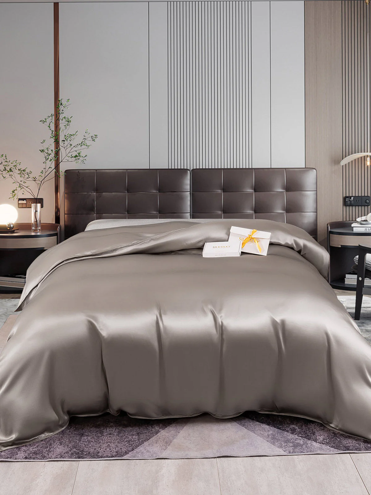 22Momme Mulberry Silk Seamless Doona Covers - Image 23