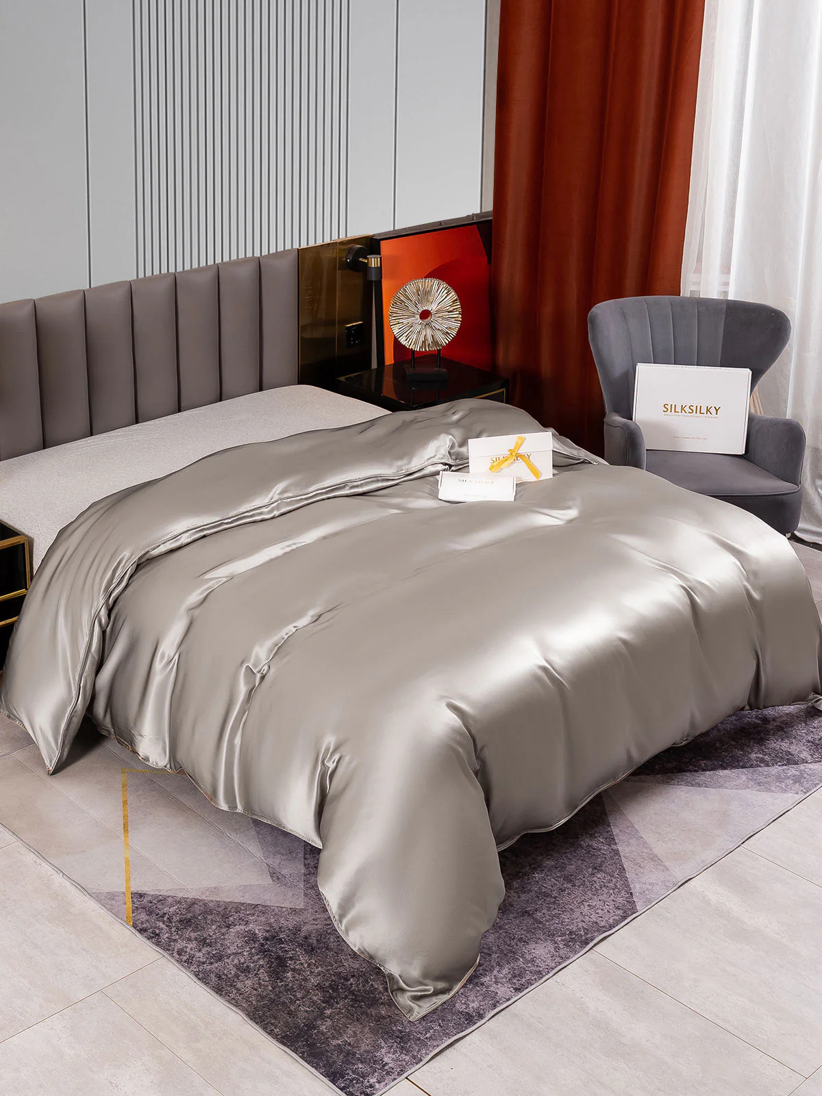 22Momme Mulberry Silk Seamless Doona Covers - Image 24