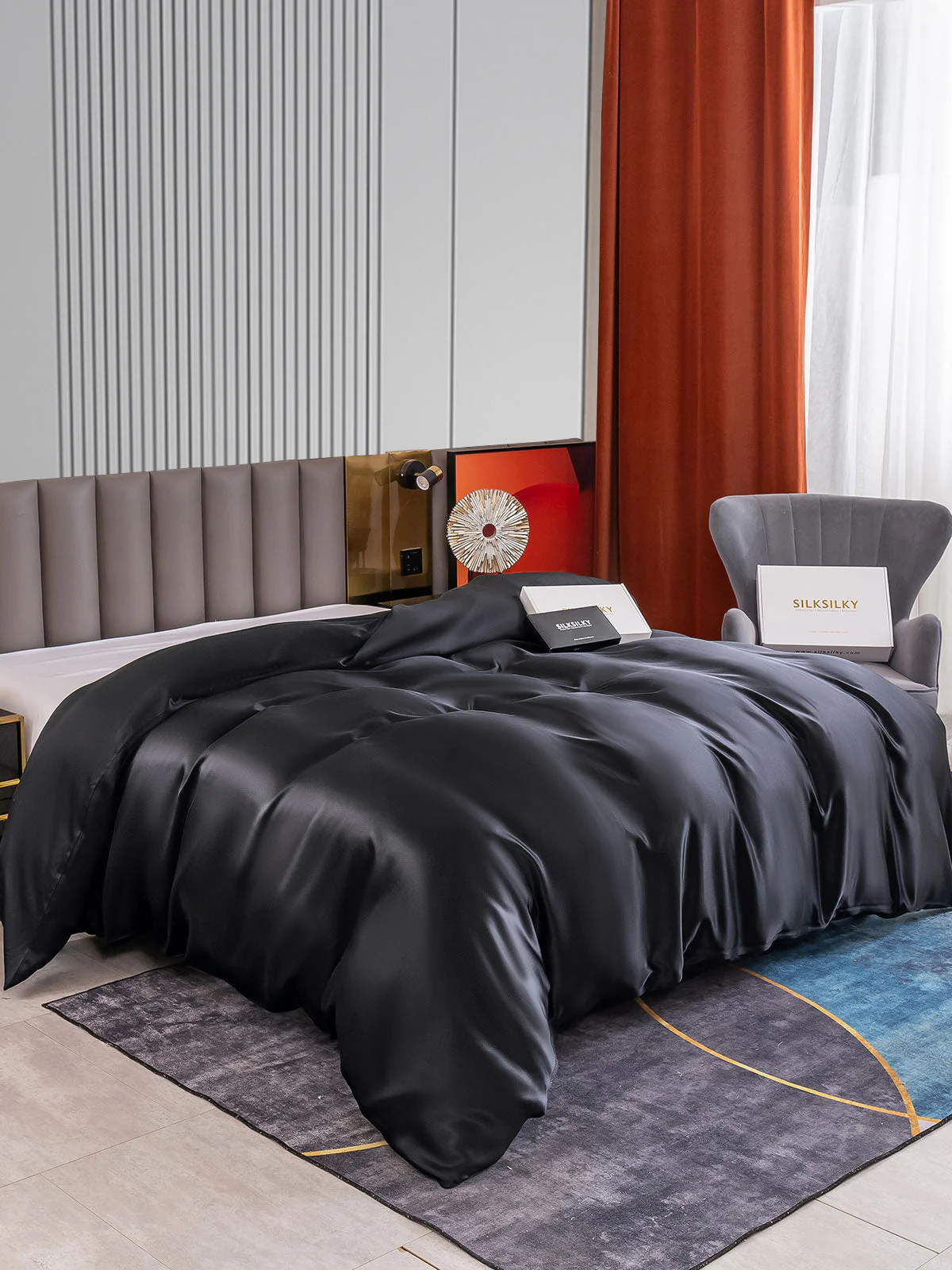 22Momme Mulberry Silk Seamless Doona Covers - Image 27