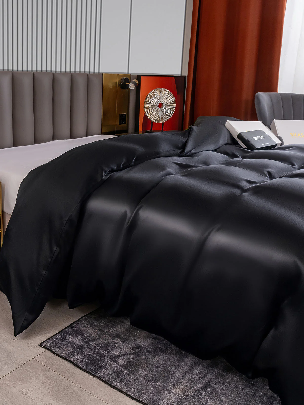 22Momme Mulberry Silk Seamless Doona Covers - Image 28