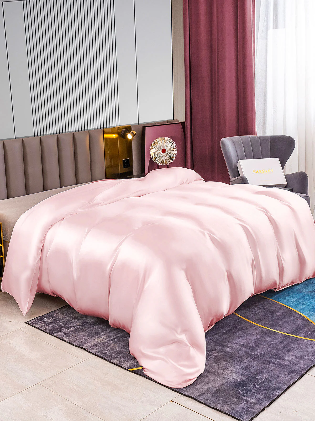 22Momme Mulberry Silk Seamless Doona Covers - Image 32