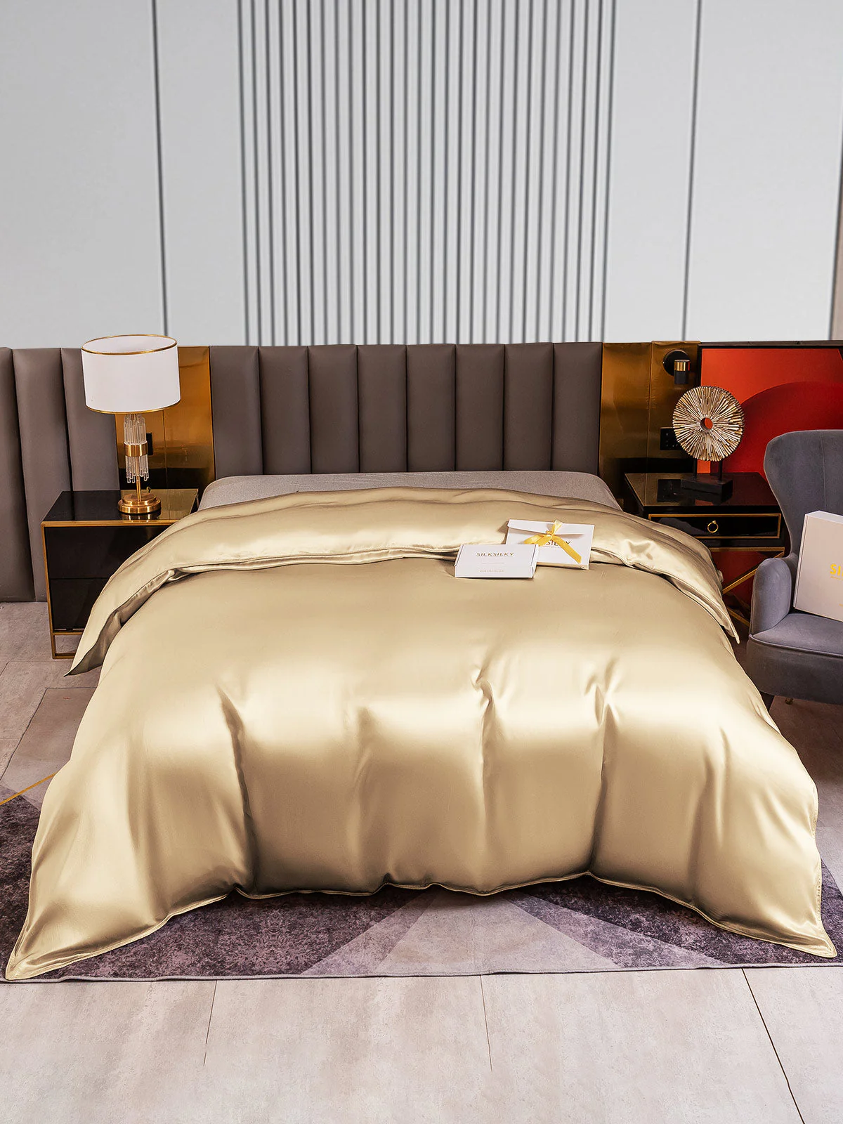 22Momme Mulberry Silk Seamless Doona Covers - Image 37