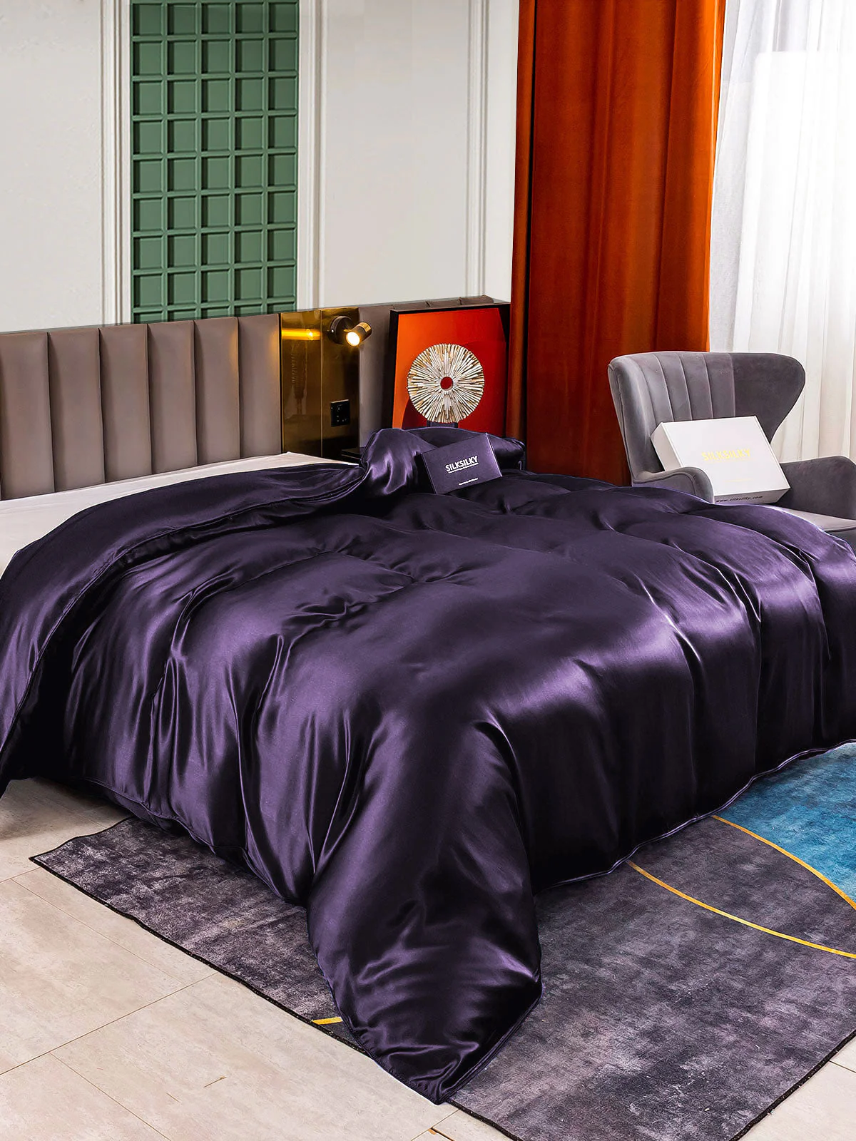 22Momme Mulberry Silk Seamless Doona Covers - Image 49