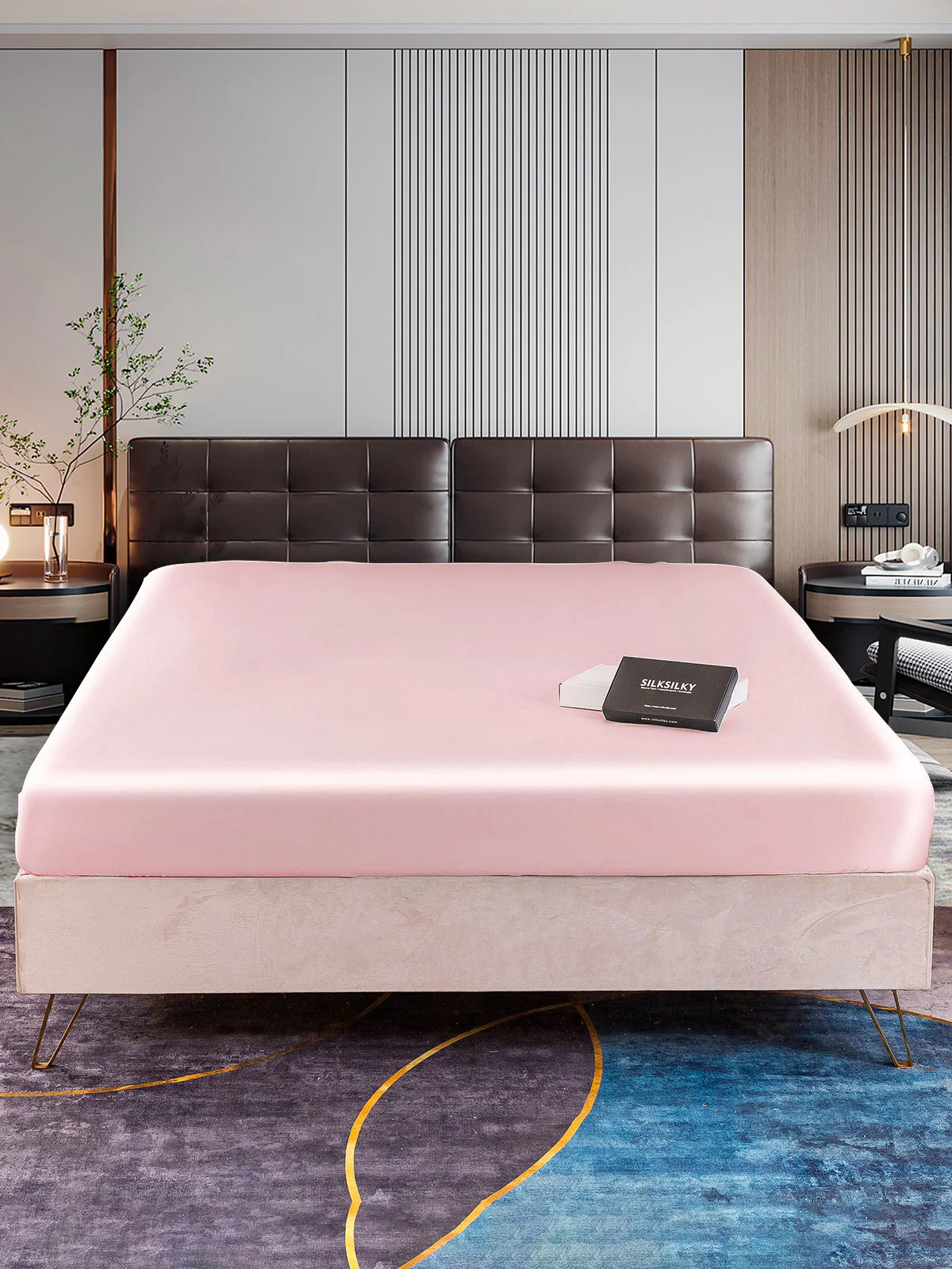 22Momme Mulberry Silk Seamless Fitted Sheet - Image 38