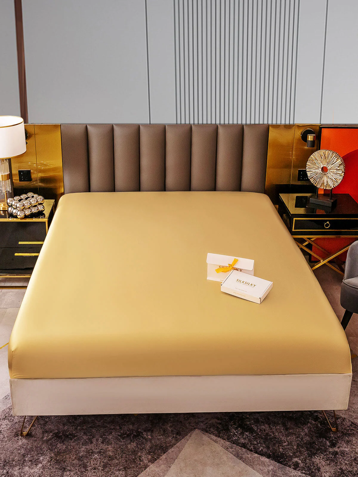 22Momme Mulberry Silk Seamless Fitted Sheet - Image 50