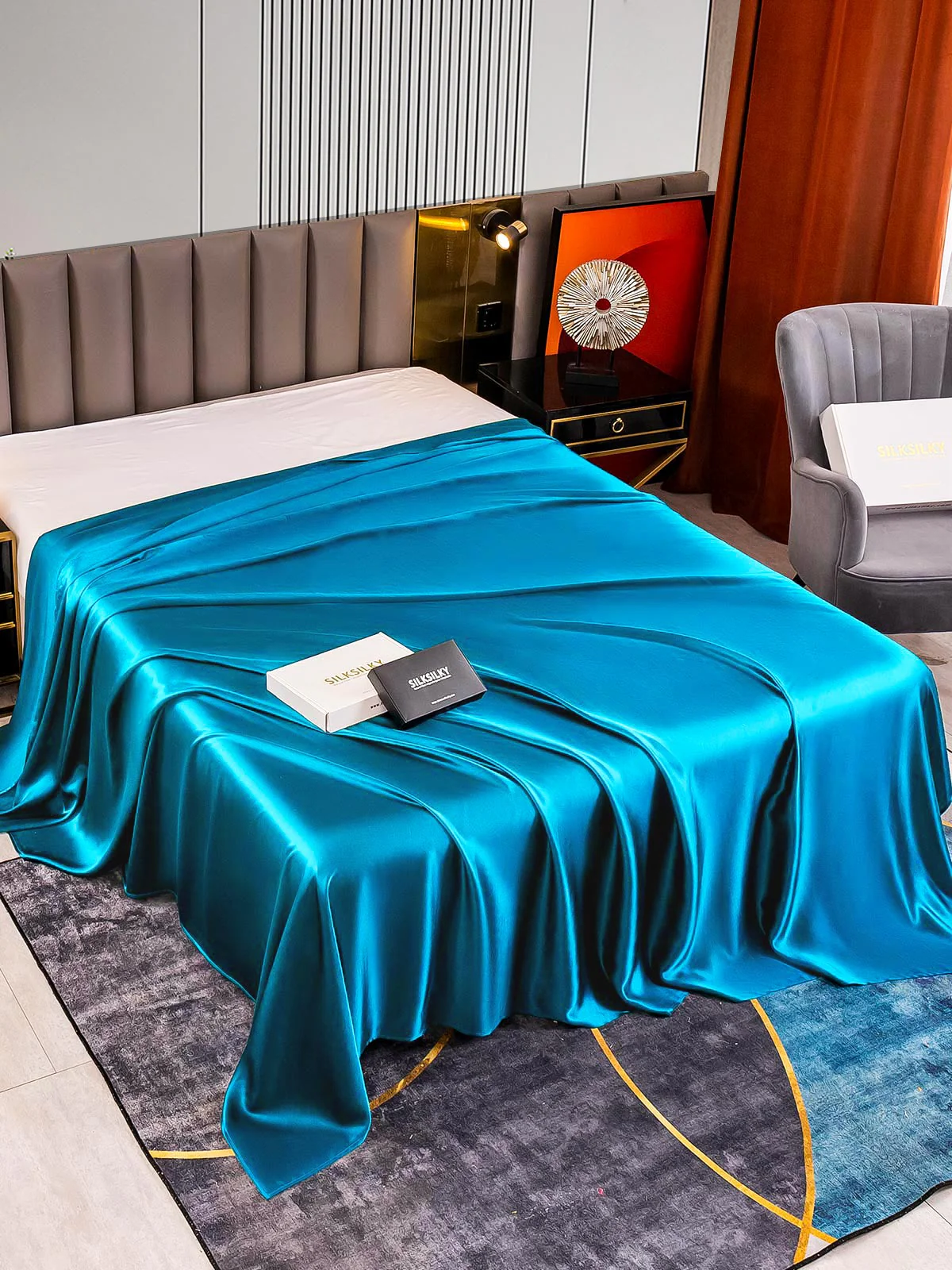 22Momme Mulberry Silk Seamless Flat Sheet - Image 37