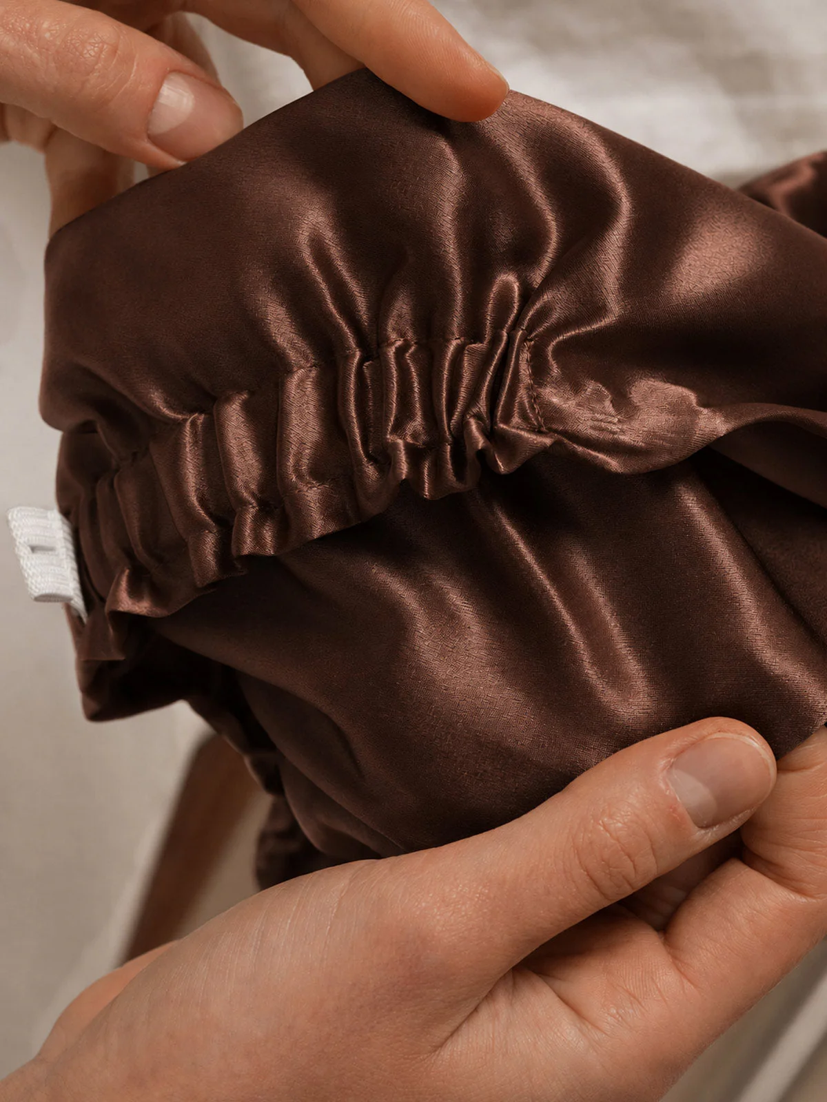 22Momme Pure Silk Knot-Front Hair Bonnet with Adjustable Button Design - Image 33