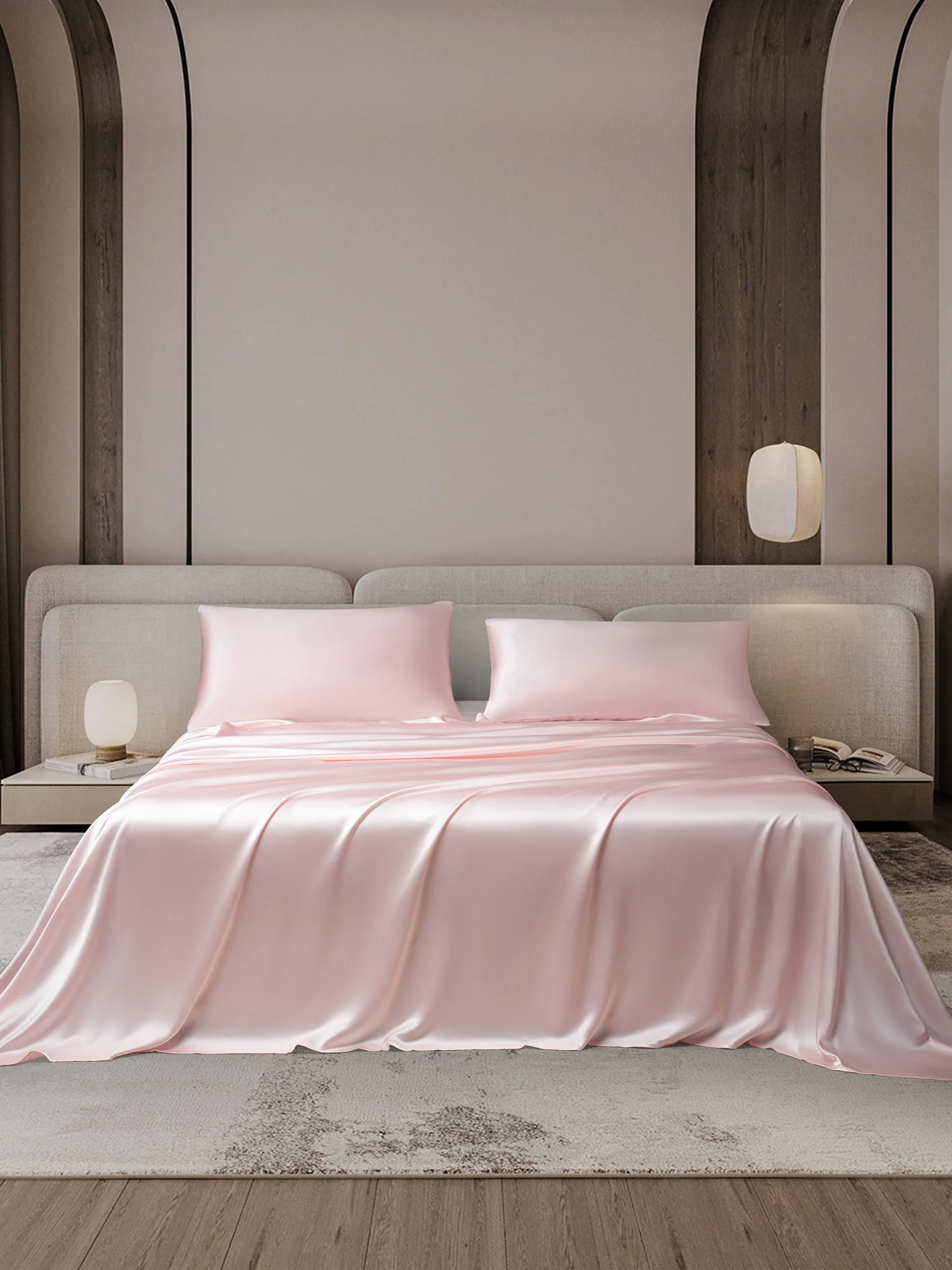 25Momme 3Pcs Silk Set Flat Sheet+2x Pillowcases - Image 16