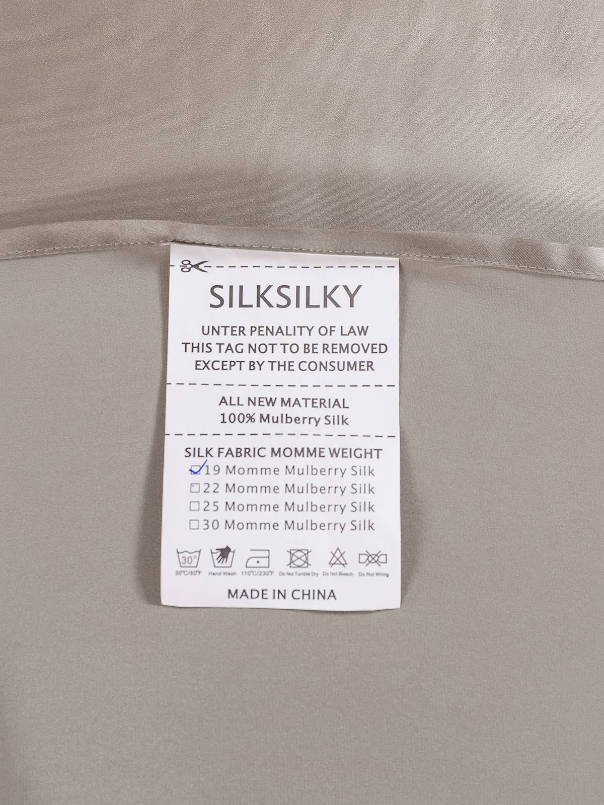 25Momme 3Pcs Silk Set Flat Sheet+2x Pillowcases - Image 45