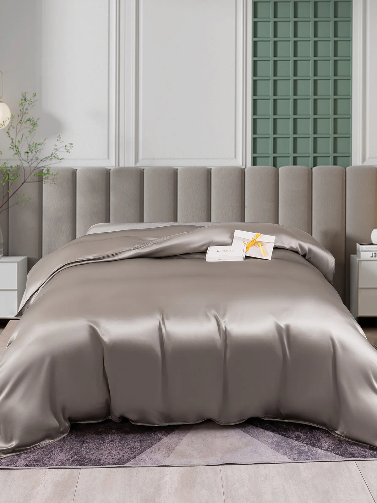 25Momme Mulberry Silk Seamless Duvet Cover (WITHOUT PILLOWCASES) - Image 19