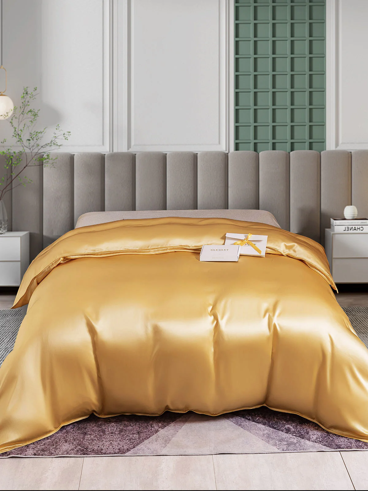 25Momme Mulberry Silk Seamless Duvet Cover (WITHOUT PILLOWCASES) - Image 31