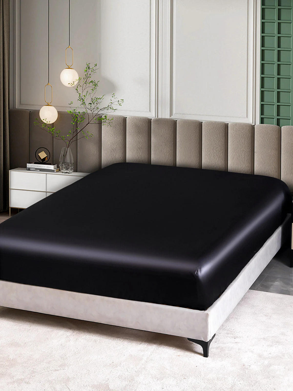 25Momme Mulberry Silk Seamless Fitted Sheet - Image 17