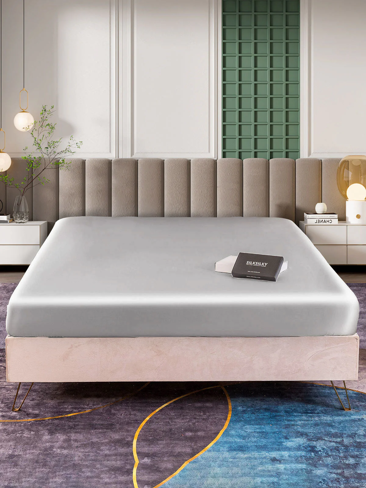 25Momme Mulberry Silk Seamless Fitted Sheet - Image 23