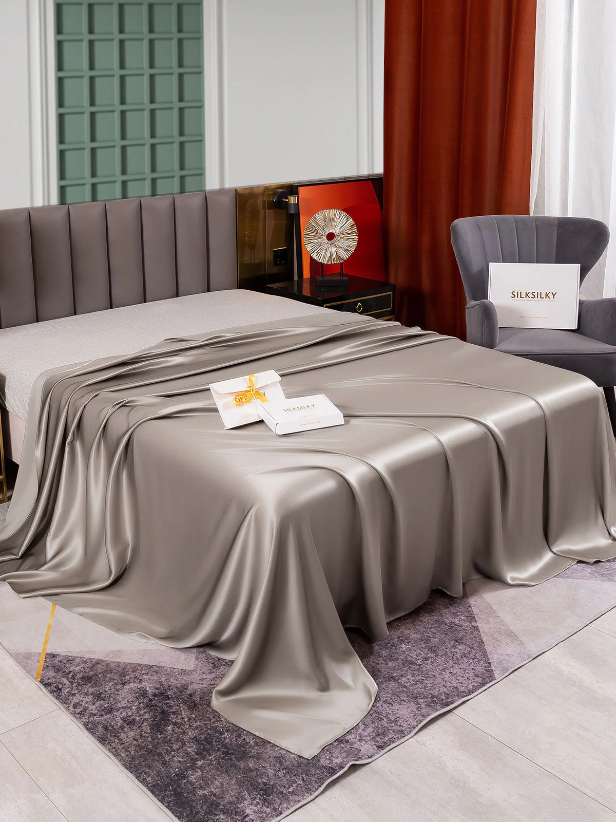 25Momme Mulberry Silk Seamless Flat Sheet - Image 11