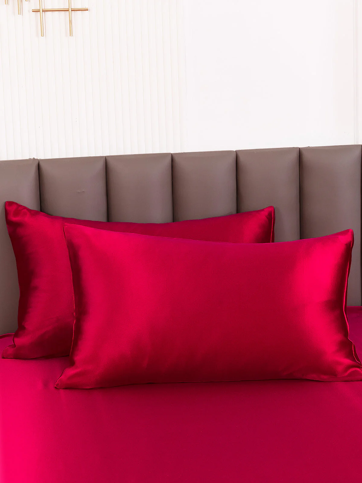 2Pcs 22Momme 100% Silk Pillowcases Bundle - Hidden Zipper - Image 59