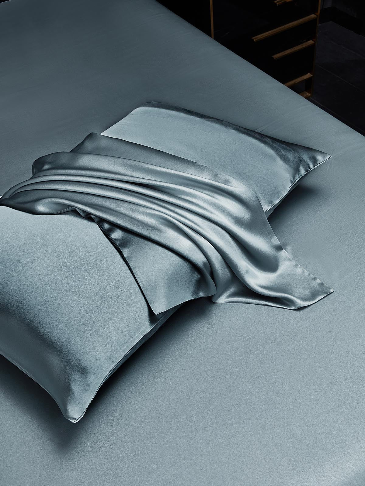 2Pcs 22Momme 100% Silk Pillowcases Bundle - Hidden Zipper - Image 75