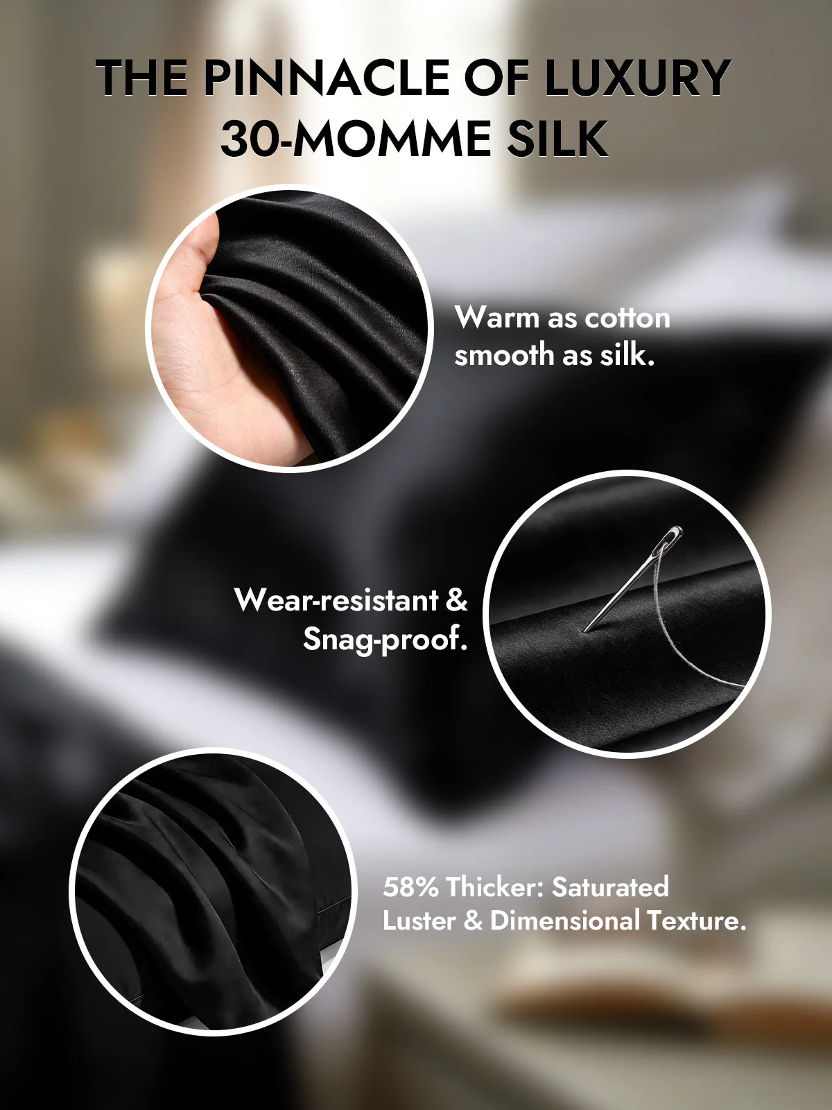2Pcs 30Momme 100% Silk Pillowcases Bundle- Hidden Zipper - Image 30