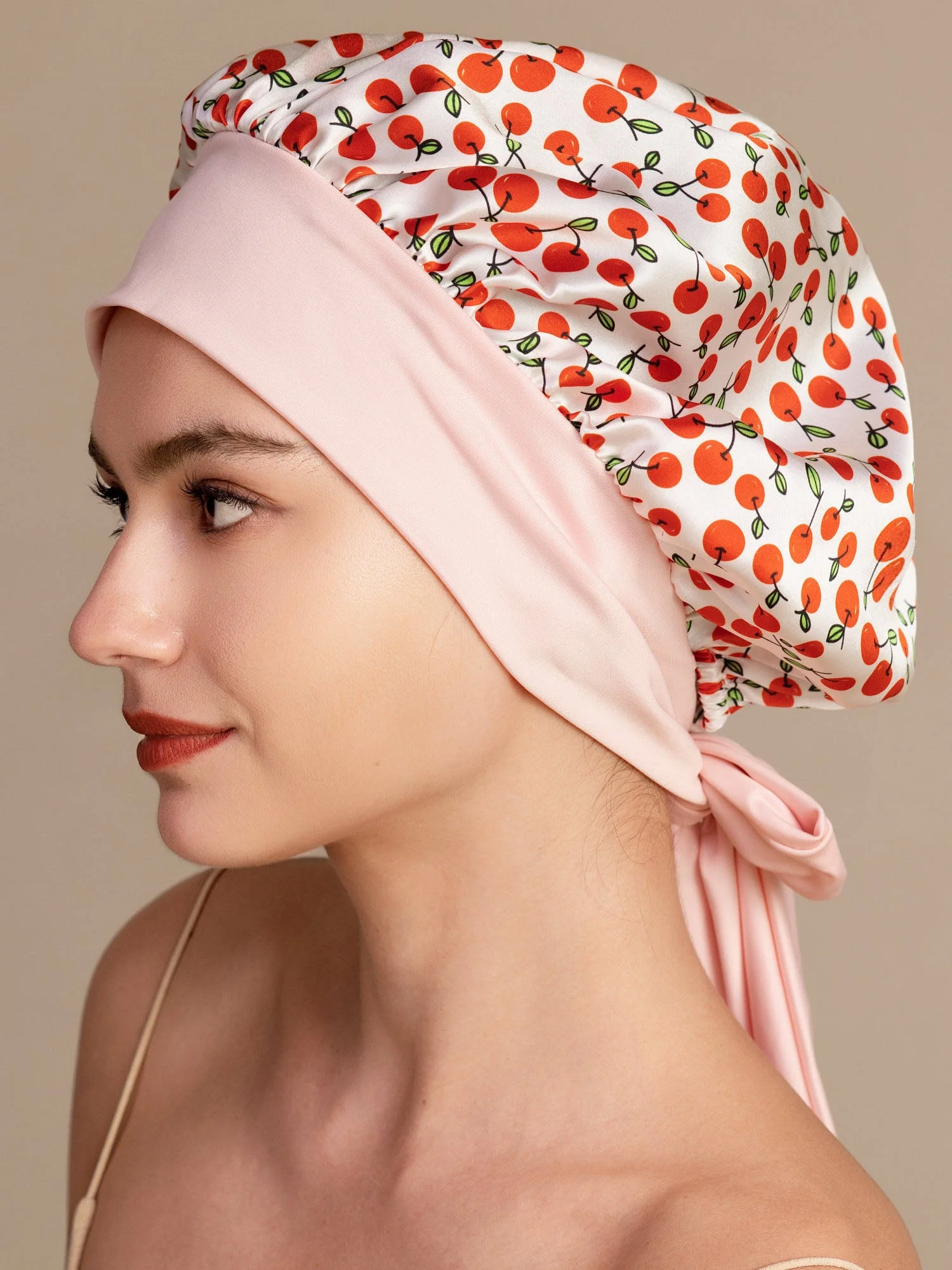 Pure Silk Bowknot Tie Bonnet - Image 10