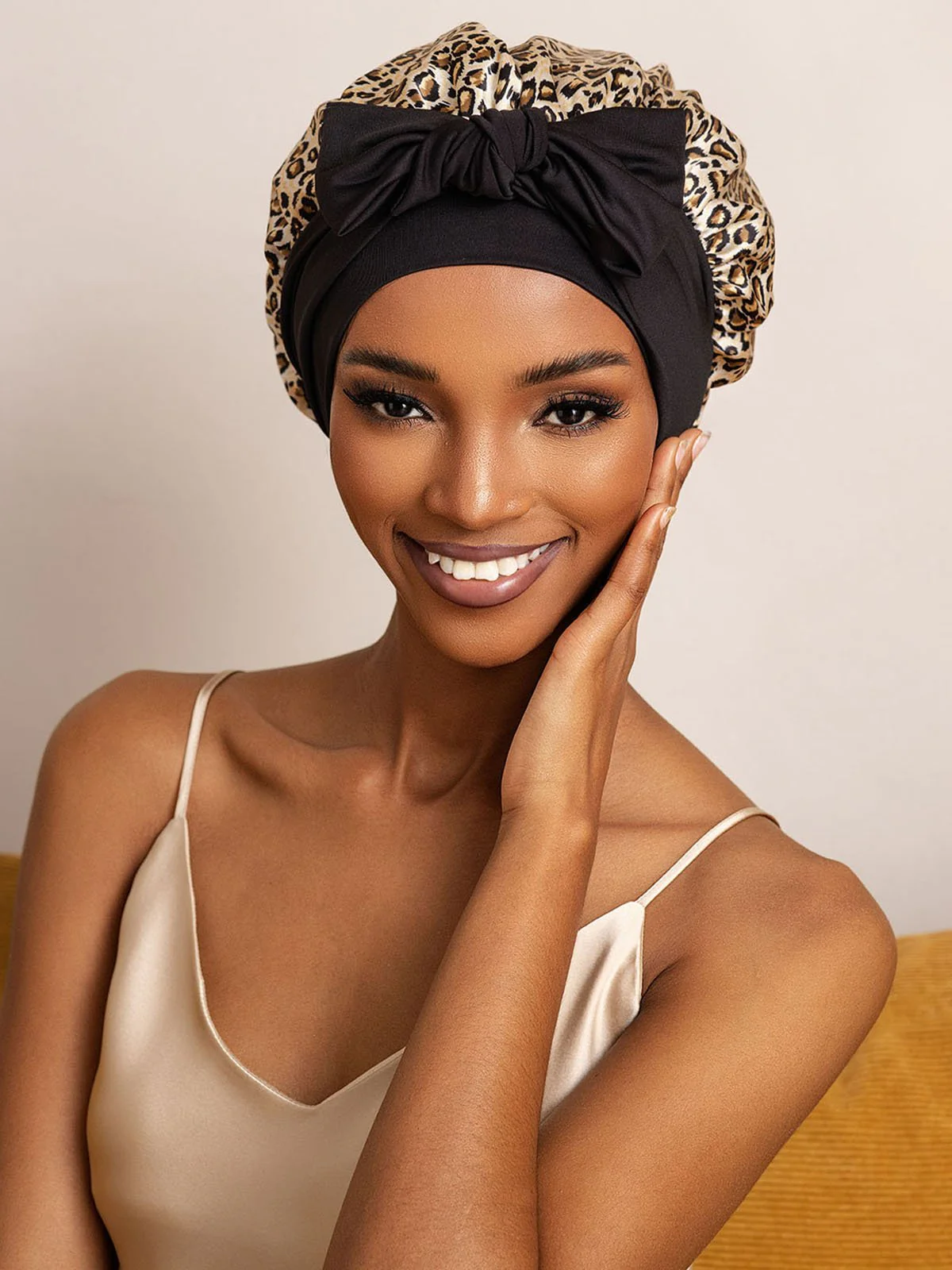 Pure Silk Bowknot Tie Bonnet - Image 17